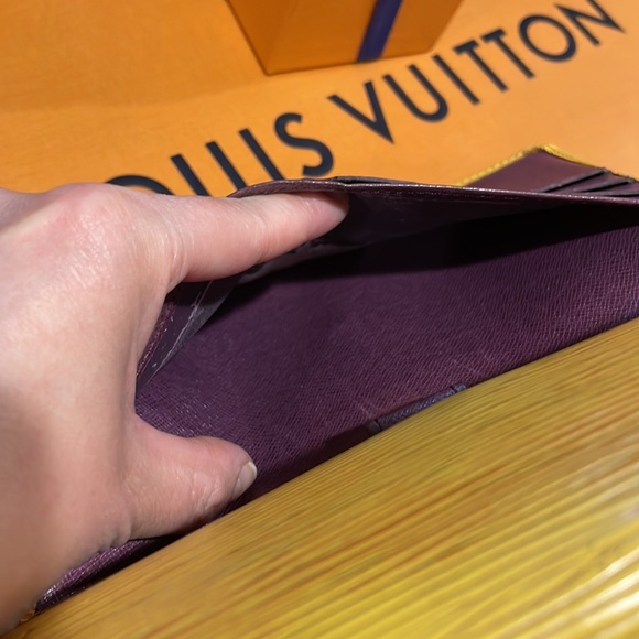 SOLD 💛💛Authentic Yellow Louis Vuitton Trifold Long Wallet - Picture 6 of 16